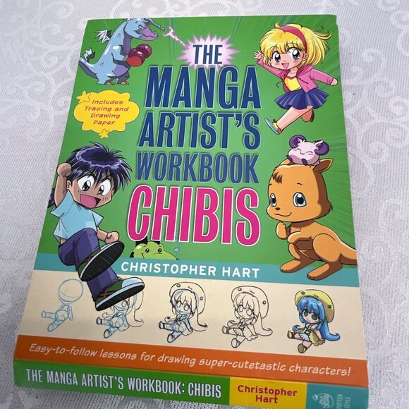 The Manga Artists Workbook Chibis By Christopher Hart & Pop Manga Coloring Book - Picture 5 of 8